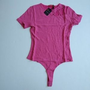 n:PHILANTHROPY Womens Bodysuit Irene Pink Size L New
